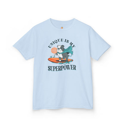 UNIQUE IS MY SUPERPOWER DOG - KID'S SHIRT