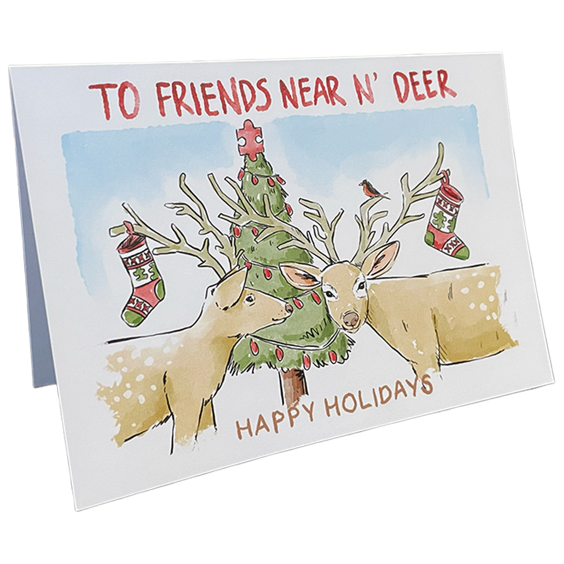 To Friends Near N' Deer - Holiday Card (Single Artist Card LMITED EDITION)
