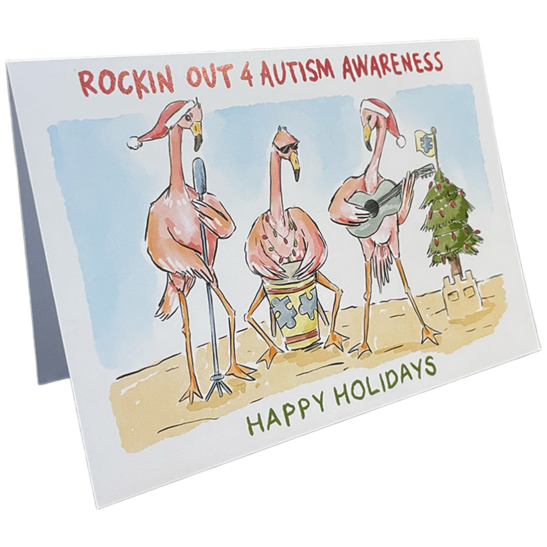 Rockin' Out 4 Autism Awareness - Holiday Card (Single Artist Card LMITED EDITION)