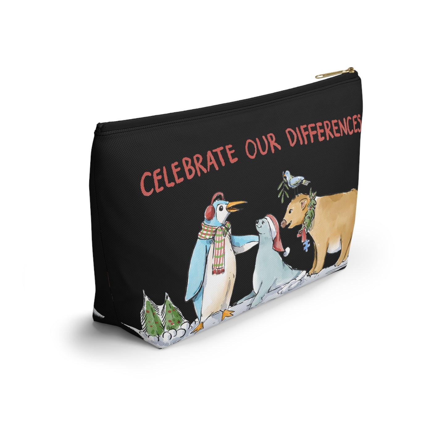 CELEBRATE OUR DIFFERENCES - ACCESSORY POUCH (BLACK)