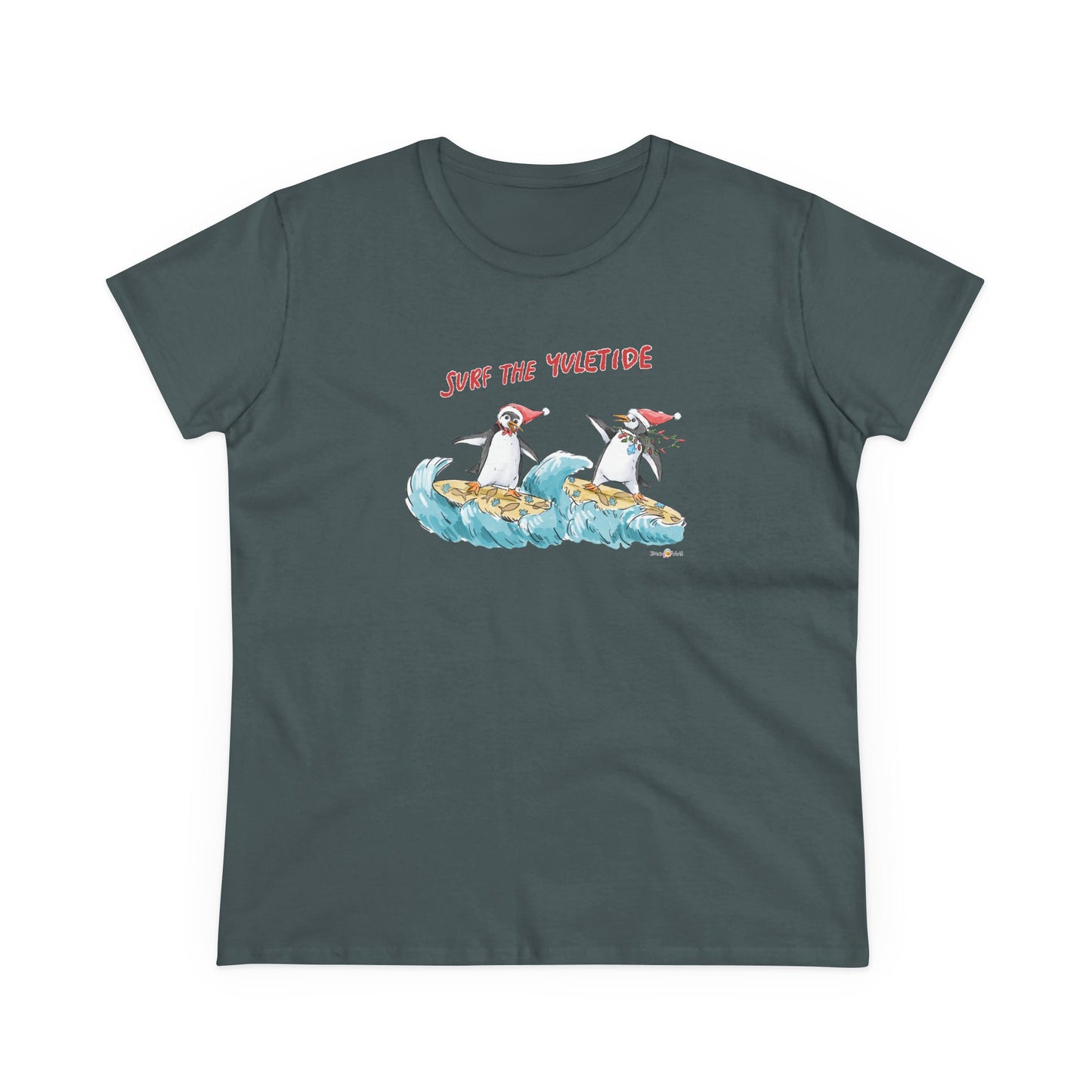 SURF THE YULETIDE - HOLIDAY WOMEN'S SHIRT