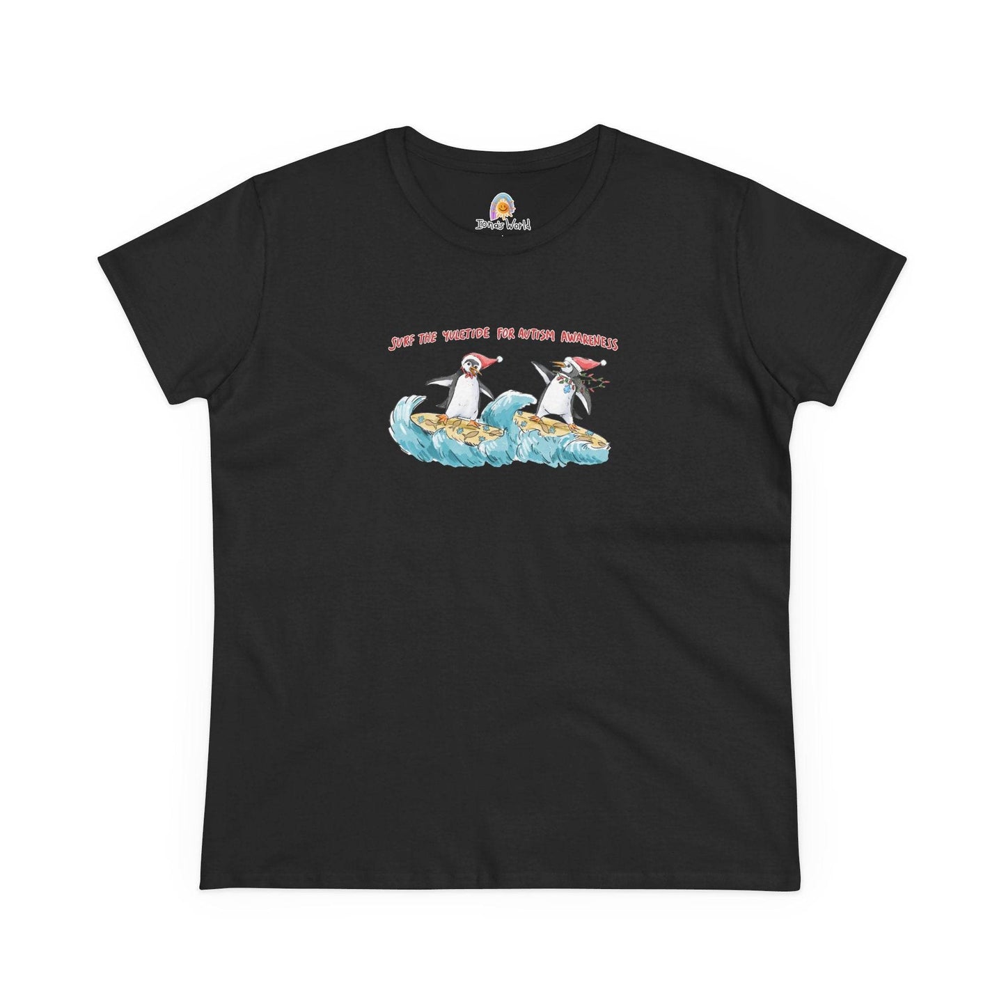 SURF THE YULETIDE FOR AUTISM AWARENESS - WOMEN'S SHIRT - Iona's World