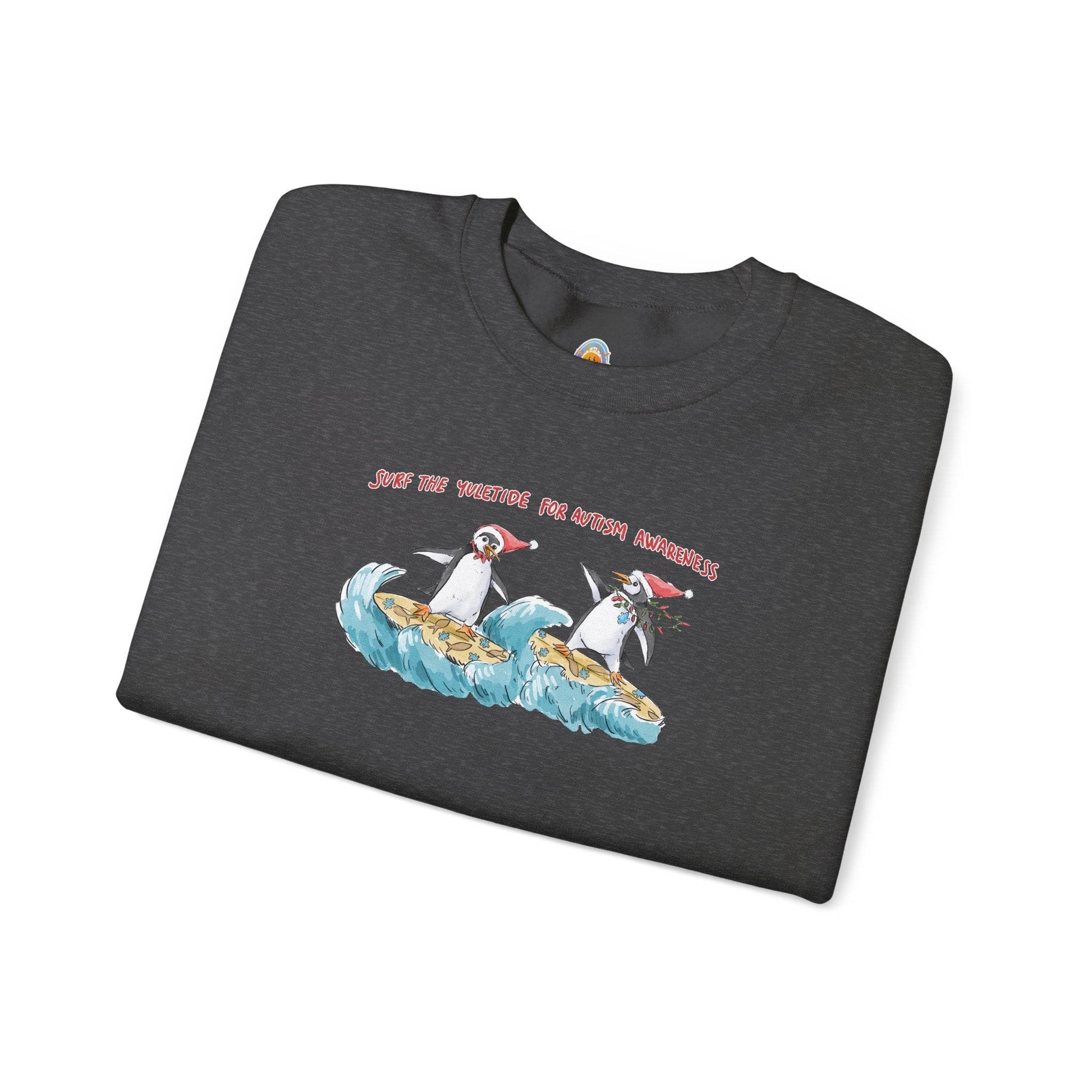 SURF THE YULETIDE FOR AUTISM AWARENESS - SWEATSHIRT - Iona's World