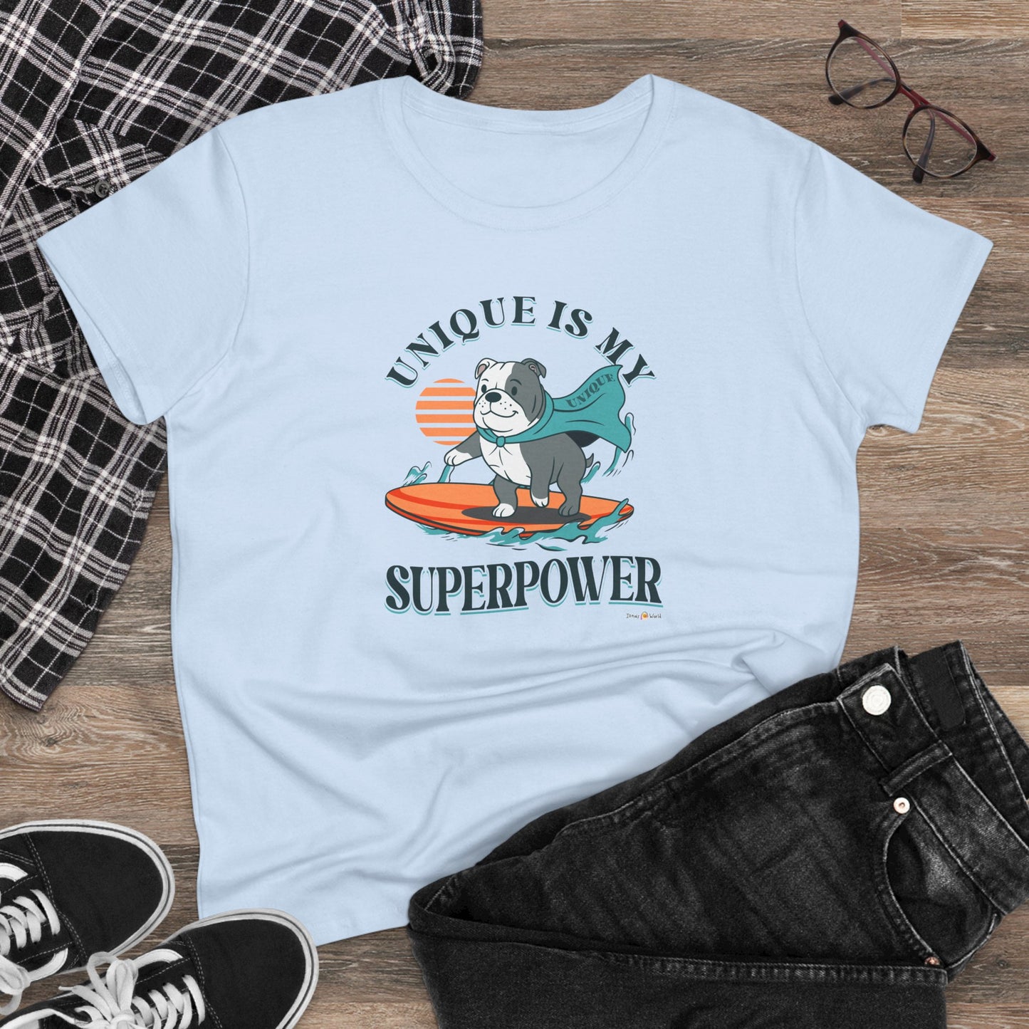 UNIQUE IS MY SUPER POWER DOG - WOMEN'S SHIRT