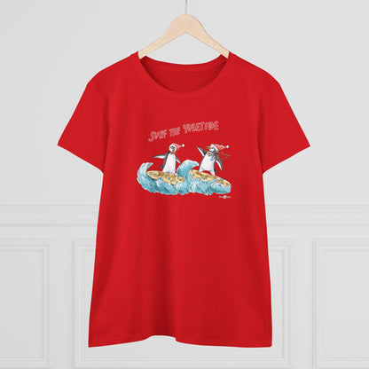 SURF THE YULETIDE - HOLIDAY WOMEN'S SHIRT