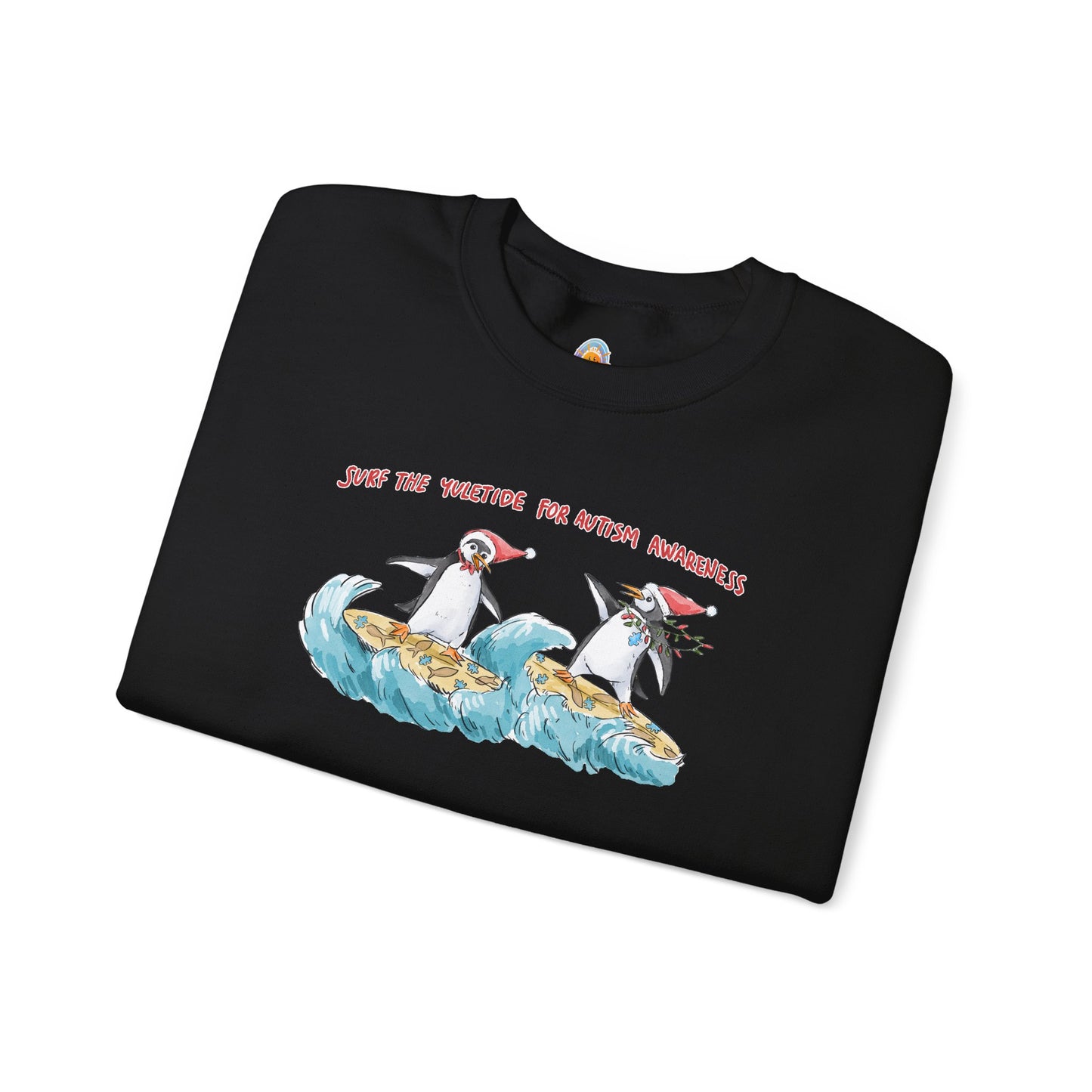 SURF THE YULETIDE FOR AUTISM AWARENESS - HOLIDAY SWEATSHIRT