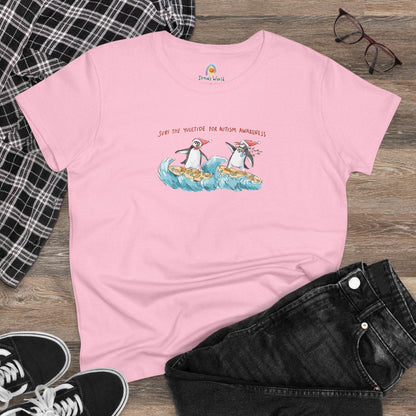 SURF THE YULETIDE FOR AUTISM AWARENESS - WOMEN'S SHIRT - Iona's World