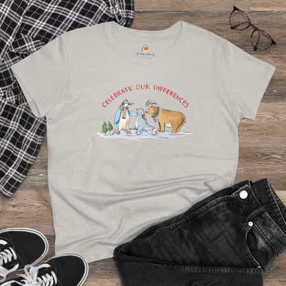 CELEBRATE OUR DIFFERENCES - HOLIDAY WOMEN'S SHIRT