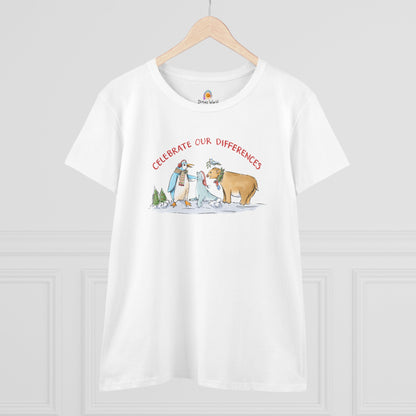 CELEBRATE OUR DIFFERENCES - HOLIDAY WOMEN'S SHIRT