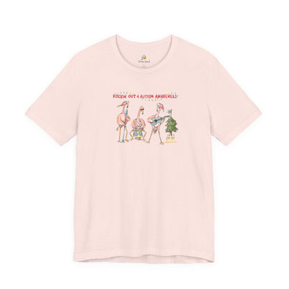 ROCKIN' OUT 4 AUTISM AWARENESS - HOLIDAY UNISEX TEE