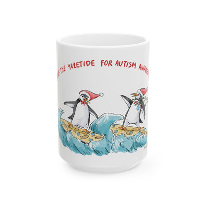 SURF THE YULETIDE FOR AUTISM AWARENESS - FESTIVE MUG
