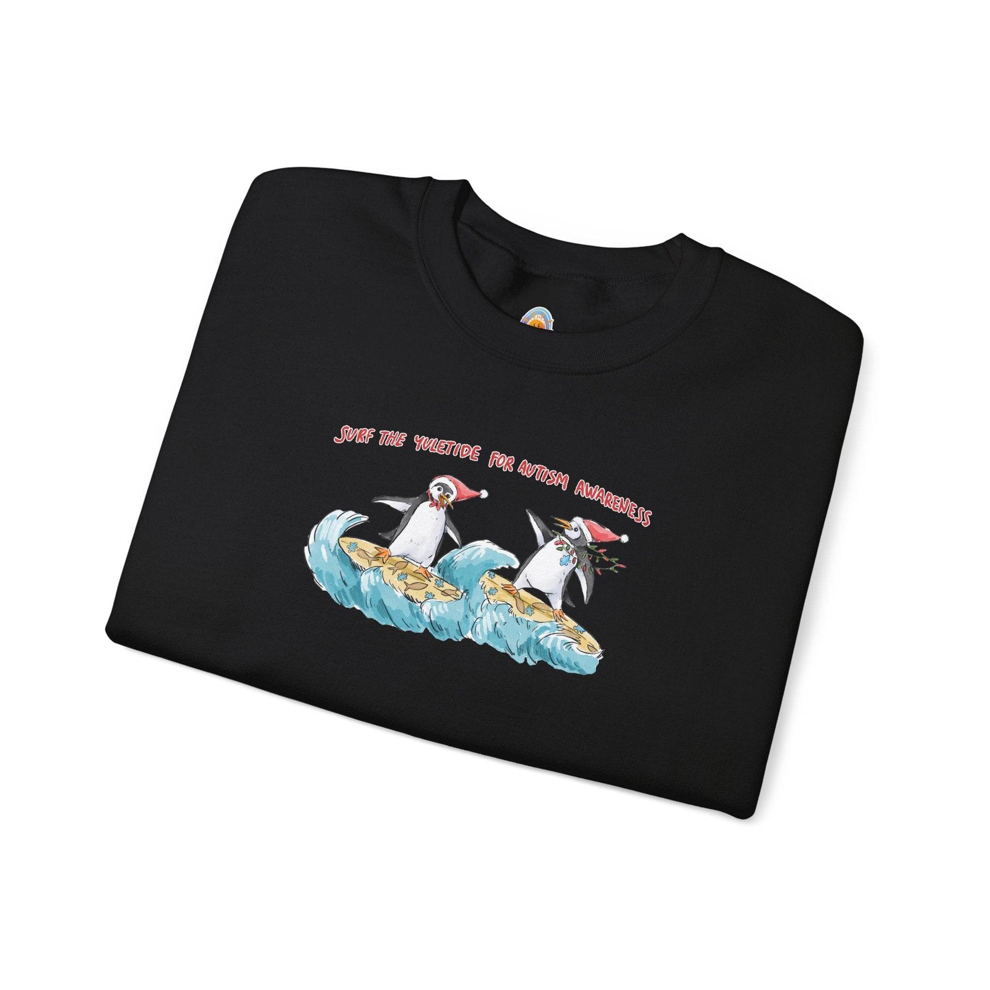 SURF THE YULETIDE FOR AUTISM AWARENESS - SWEATSHIRT - Iona's World