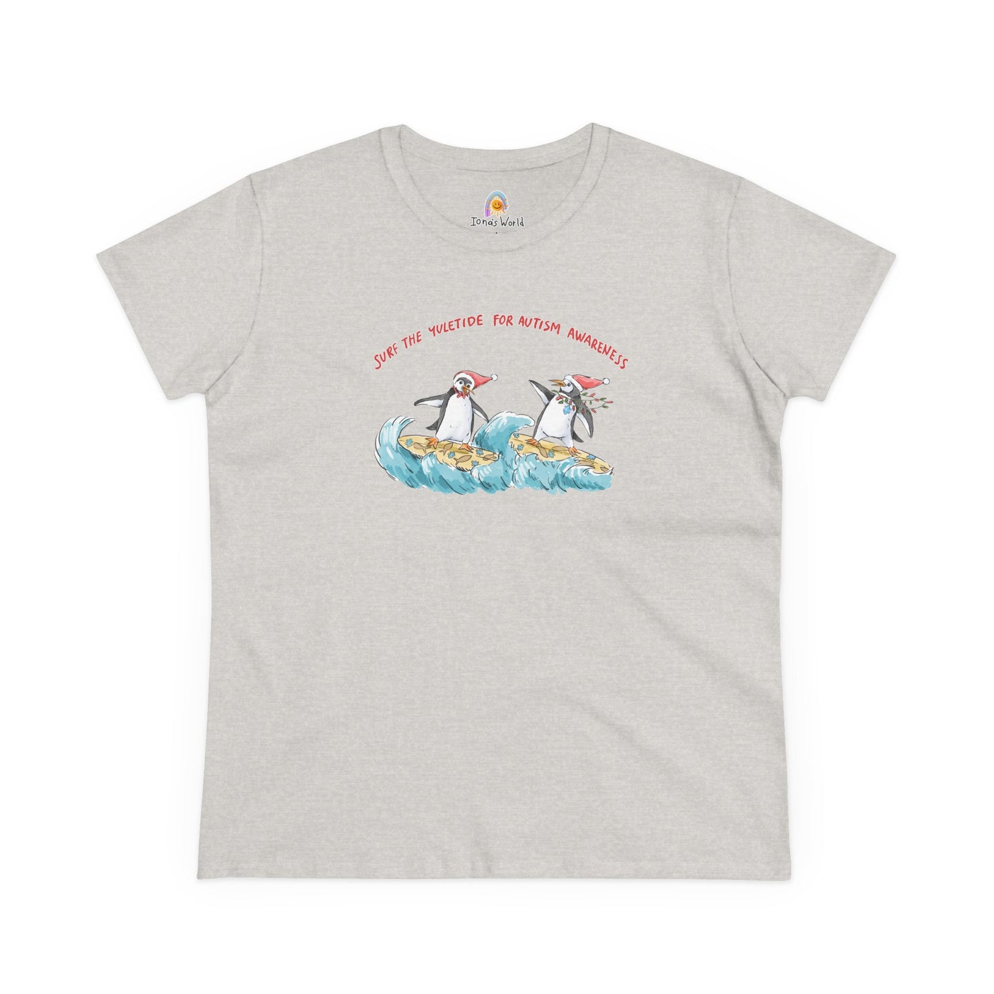 SURF THE YULETIDE FOR AUTISM AWARENESS - WOMEN'S SHIRT