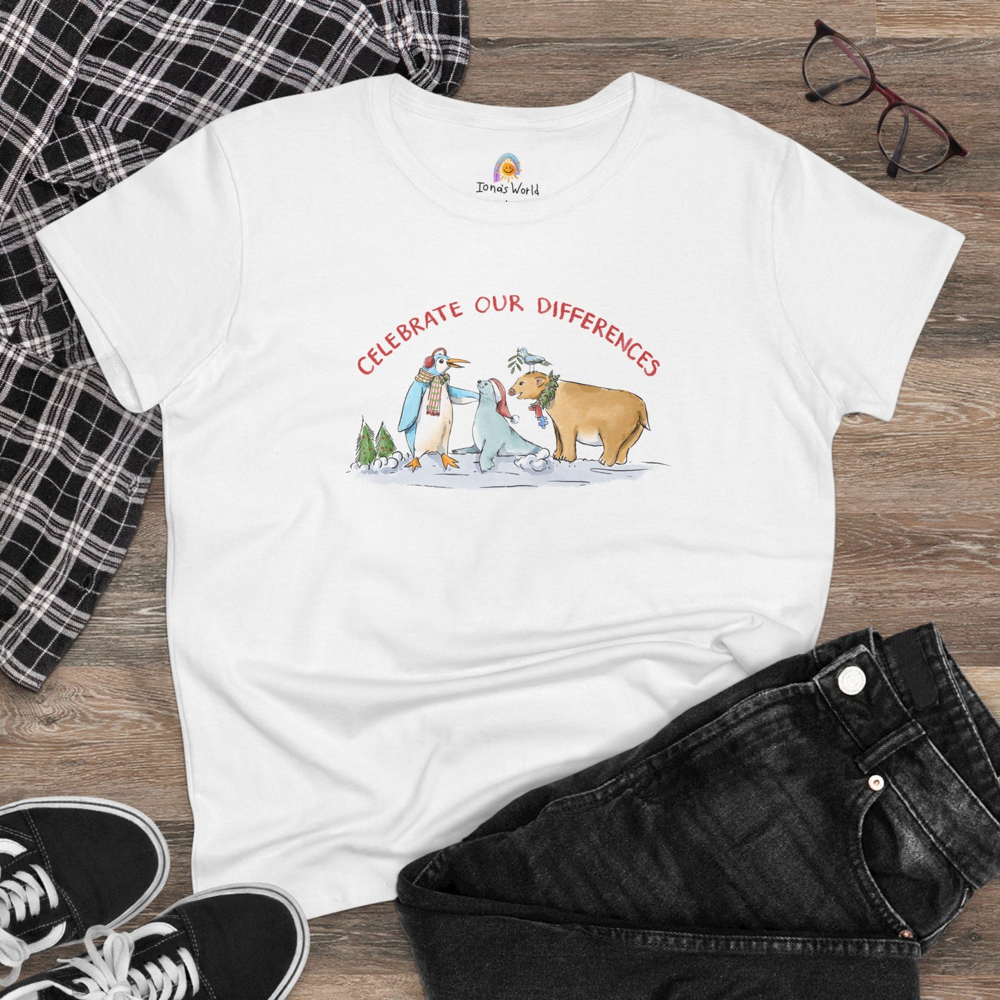CELEBRATE OUR DIFFERENCES - HOLIDAY WOMEN'S SHIRT