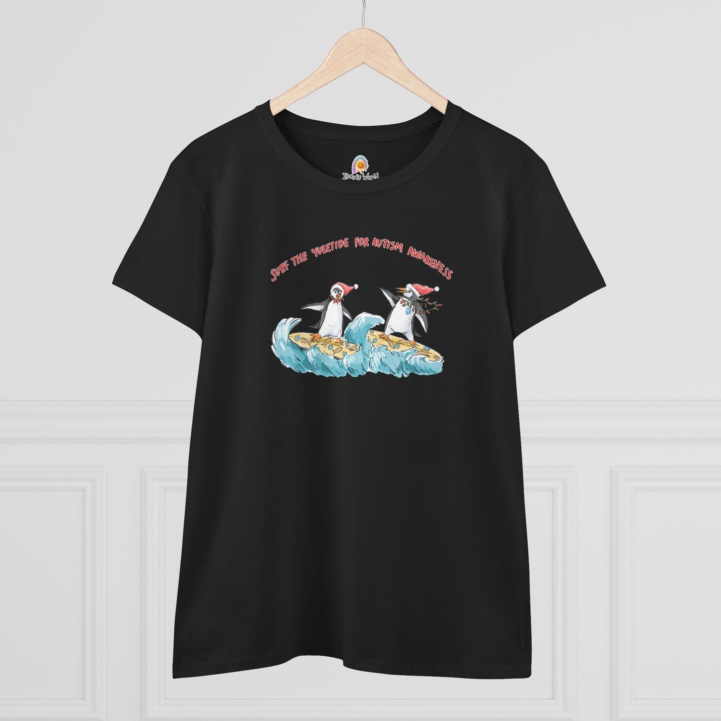 SURF THE YULETIDE FOR AUTISM AWARENESS - WOMEN'S SHIRT