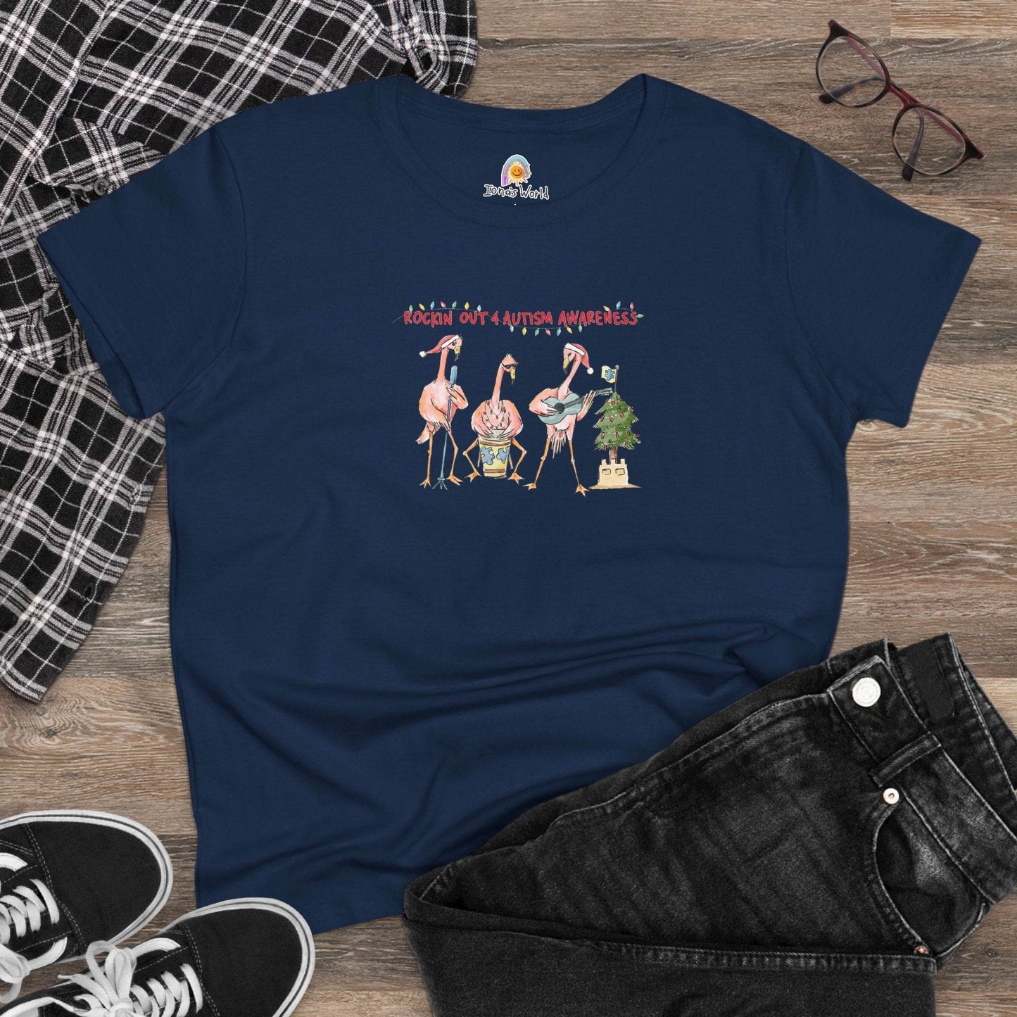 ROCKIN' OUT 4 AUTISM AWARENESS HOLIDAY - WOMEN'S SHIRT - Iona's World