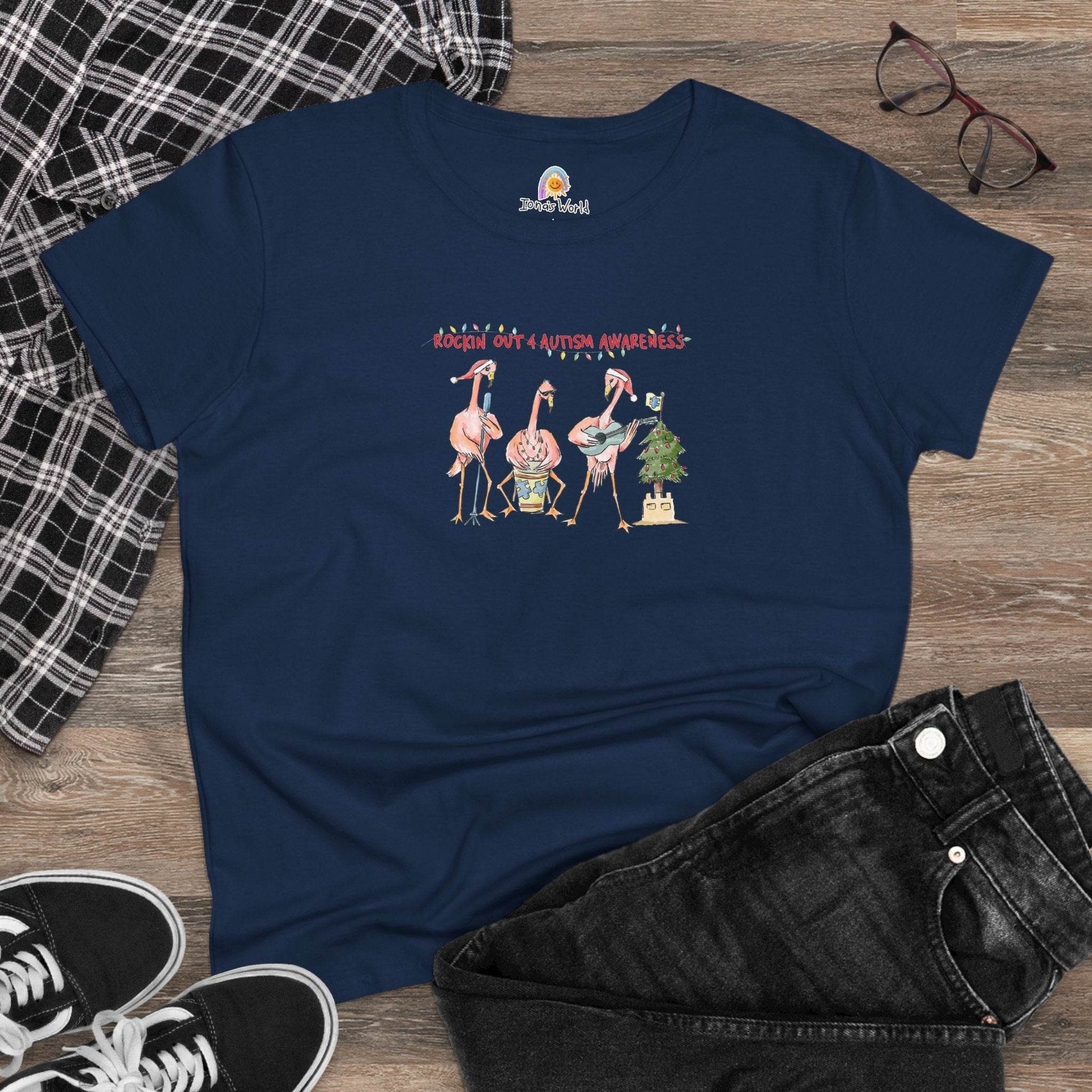 ROCKIN' OUT 4 AUTISM AWARENESS HOLIDAY - WOMEN'S SHIRT - Iona's World