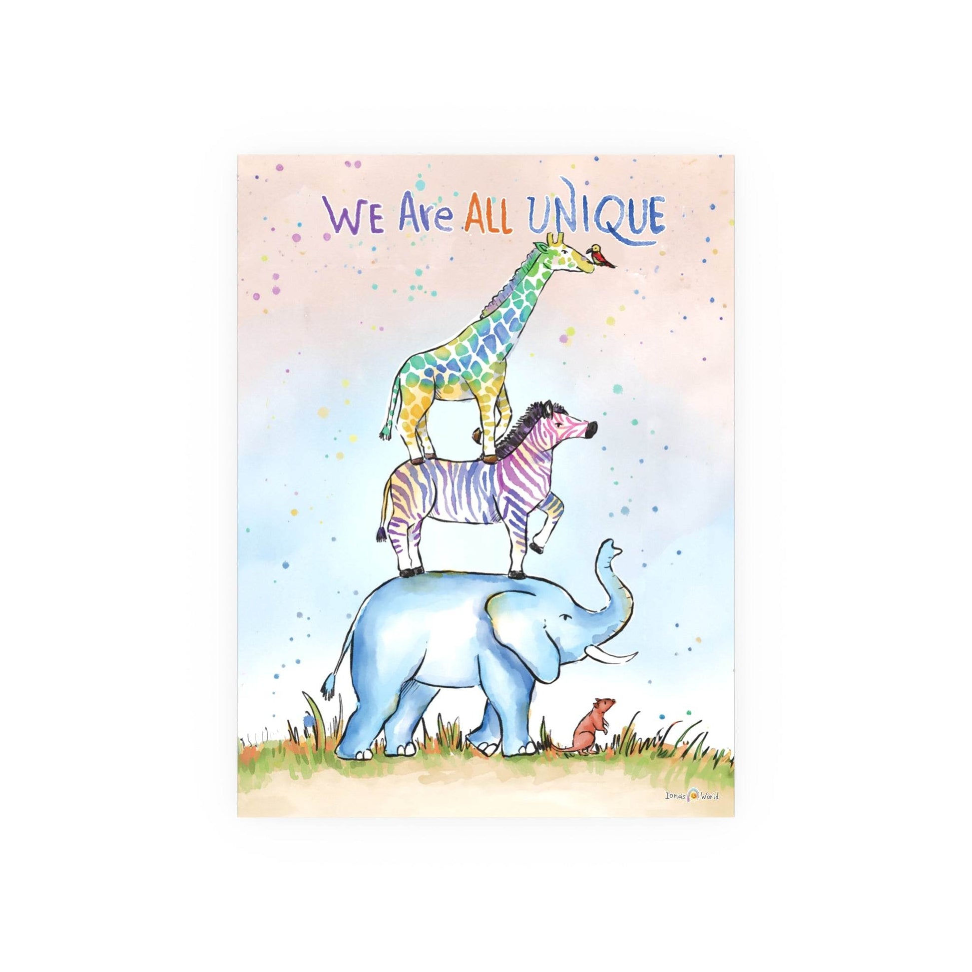 WE ARE ALL UNIQUE | POSTER - Iona's World