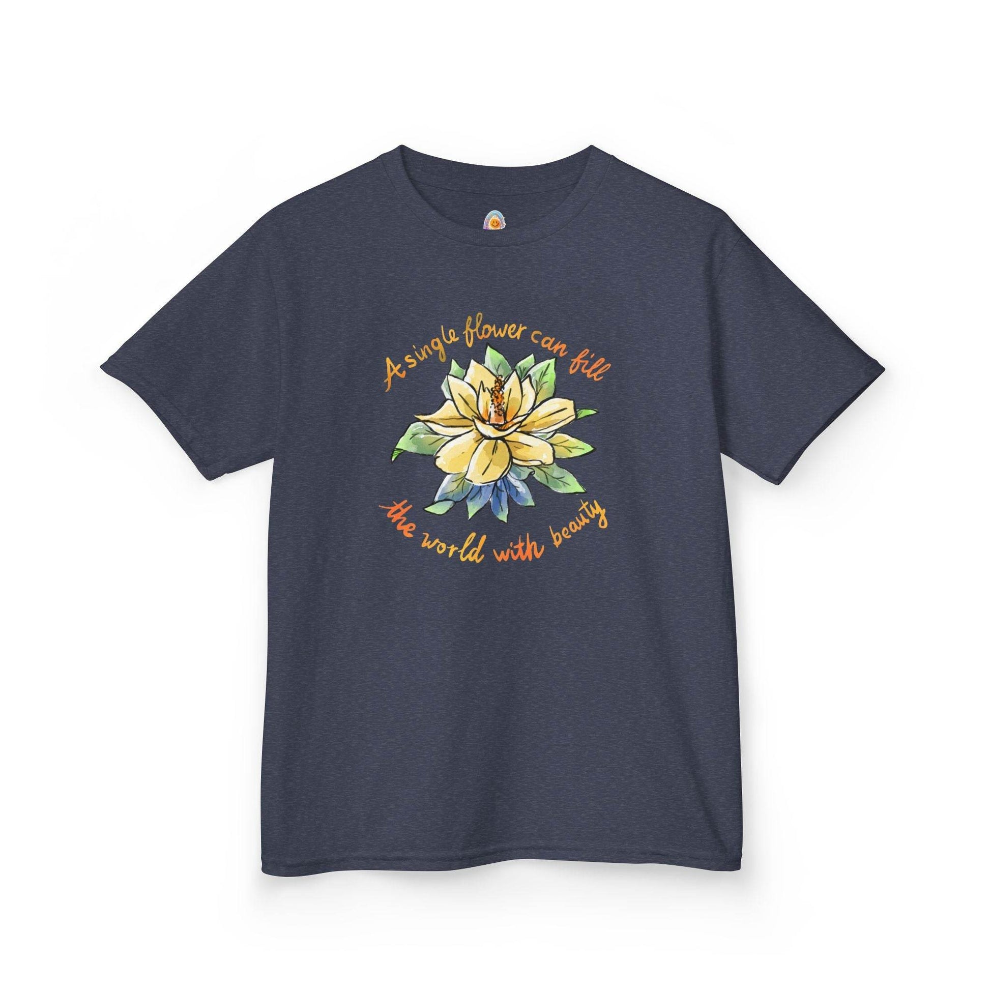 A SINGLE FLOWER CAN FILL THE WORLD WITH BEAUTY - KID'S SHIRT - Iona's World