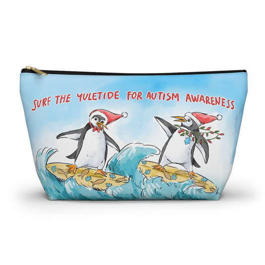 SURF THE YULETIDE FOR AUTISM AWARENESS - ACCESSORY POUCH
