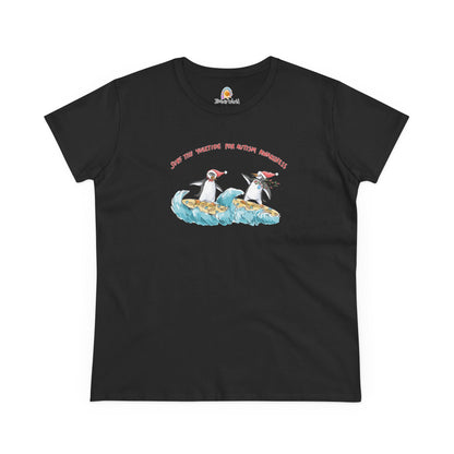 SURF THE YULETIDE FOR AUTISM AWARENESS - WOMEN'S SHIRT