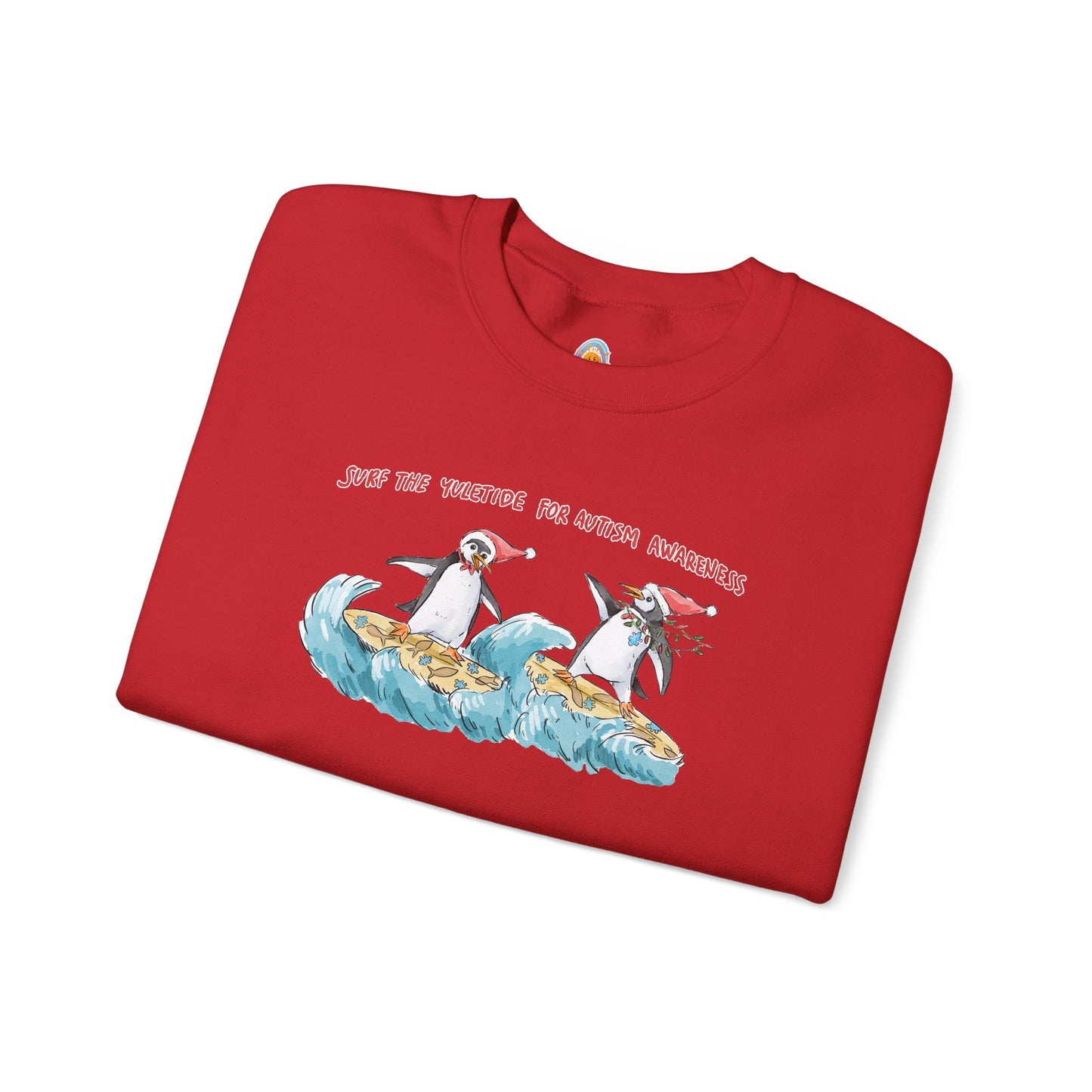 SURF THE YULETIDE FOR AUTISM AWARENESS - HOLIDAY SWEATSHIRT