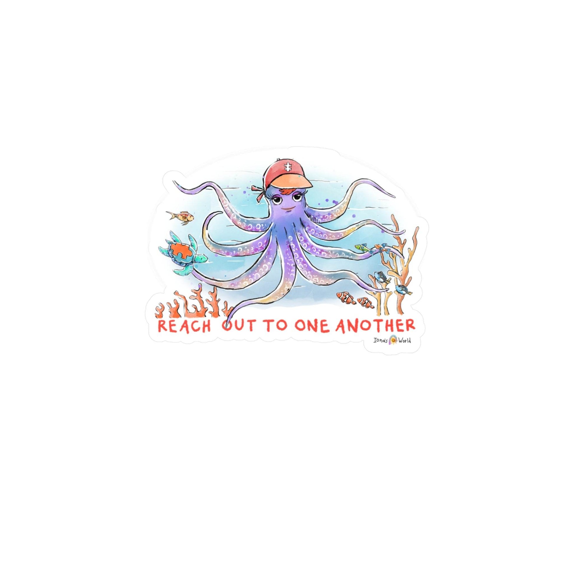 REACH OUT TO ONE ANOTHER - DECAL - Iona's World