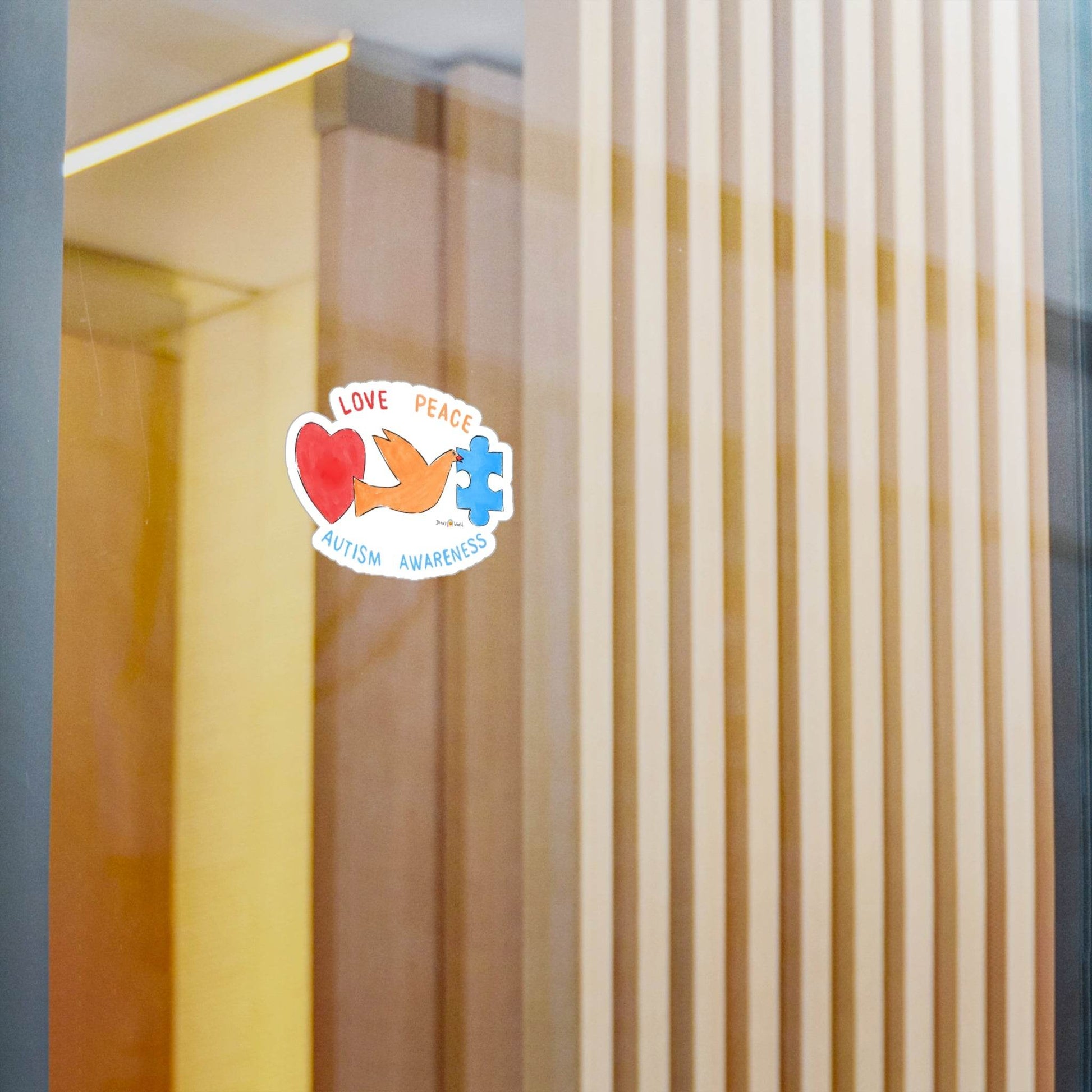 LOVE, PEACE, AUTISM AWARENESS - DECAL - Iona's World