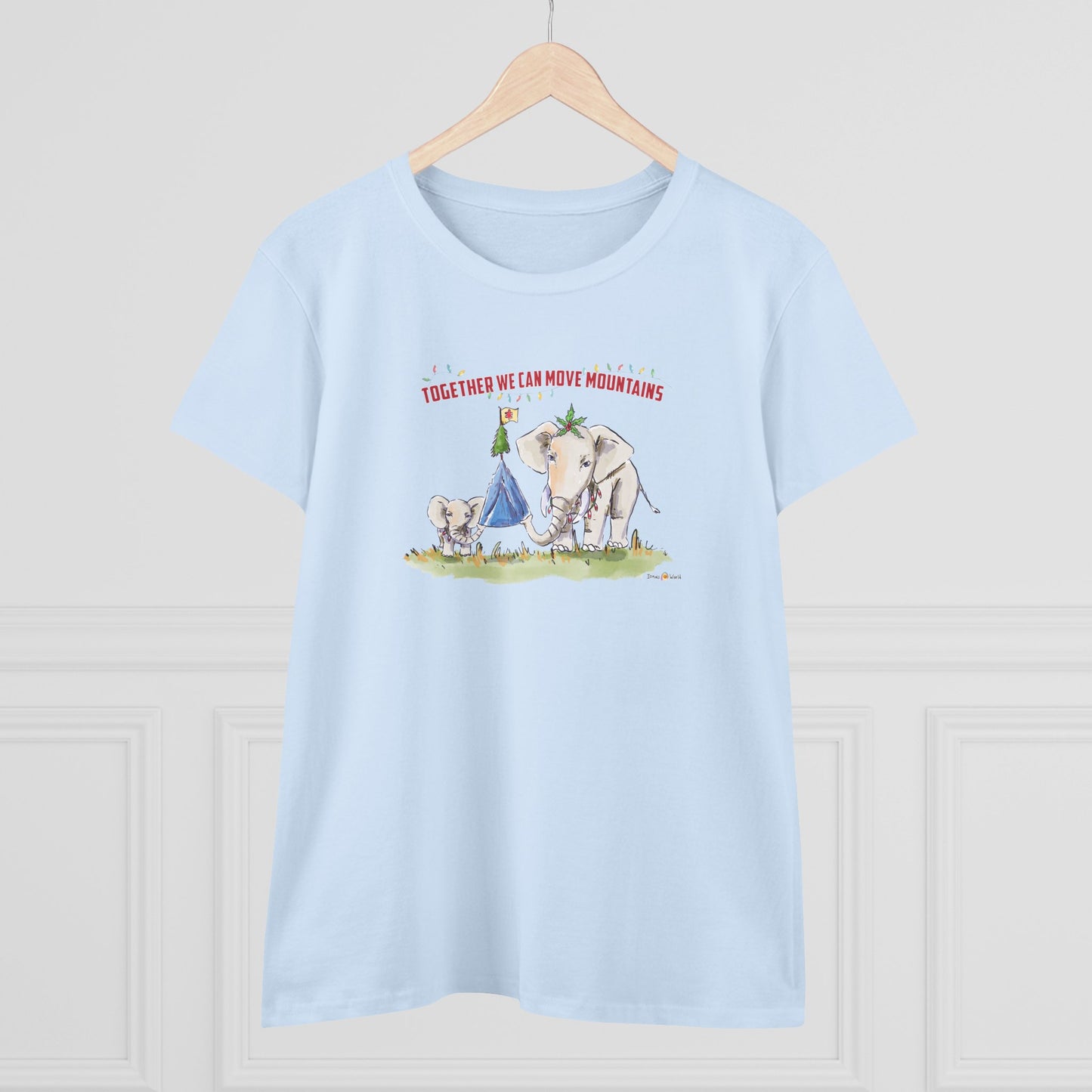 TOGETHER WE CAN MOVE MOUNTAINS - HOLIDAY WOMEN'S SHIRT