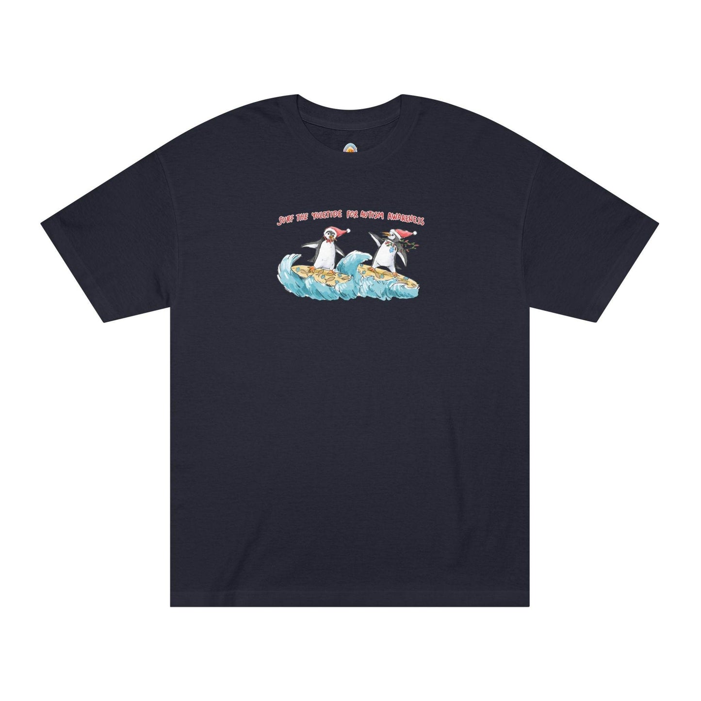 SURF THE YULETIDE FOR AUTISM AWARENESS - UNISEX TEE - Iona's World
