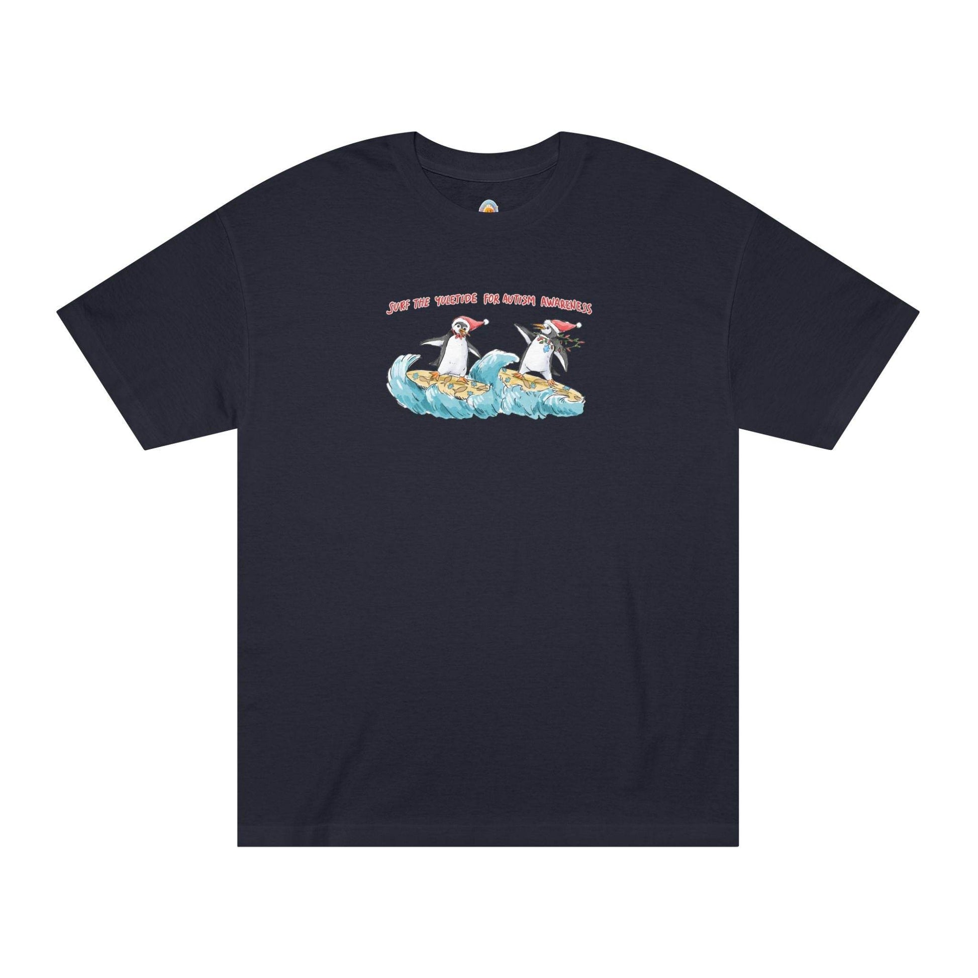 SURF THE YULETIDE FOR AUTISM AWARENESS - UNISEX TEE - Iona's World