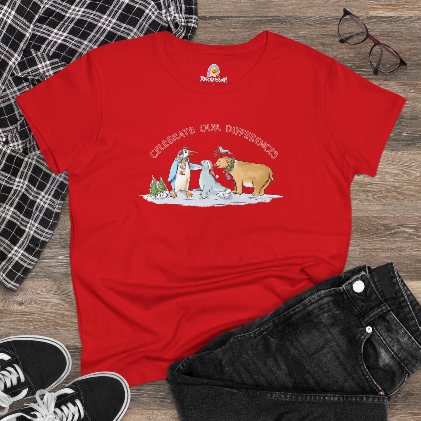 CELEBRATE OUR DIFFERENCES - HOLIDAY WOMEN'S SHIRT
