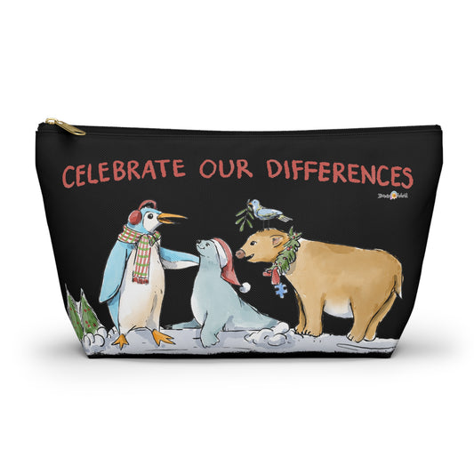 CELEBRATE OUR DIFFERENCES - ACCESSORY POUCH (BLACK)