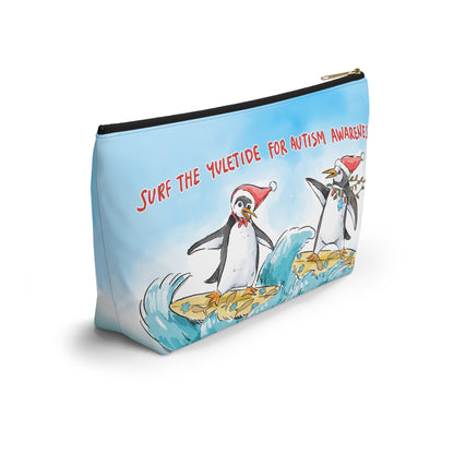 SURF THE YULETIDE FOR AUTISM AWARENESS - ACCESSORY POUCH