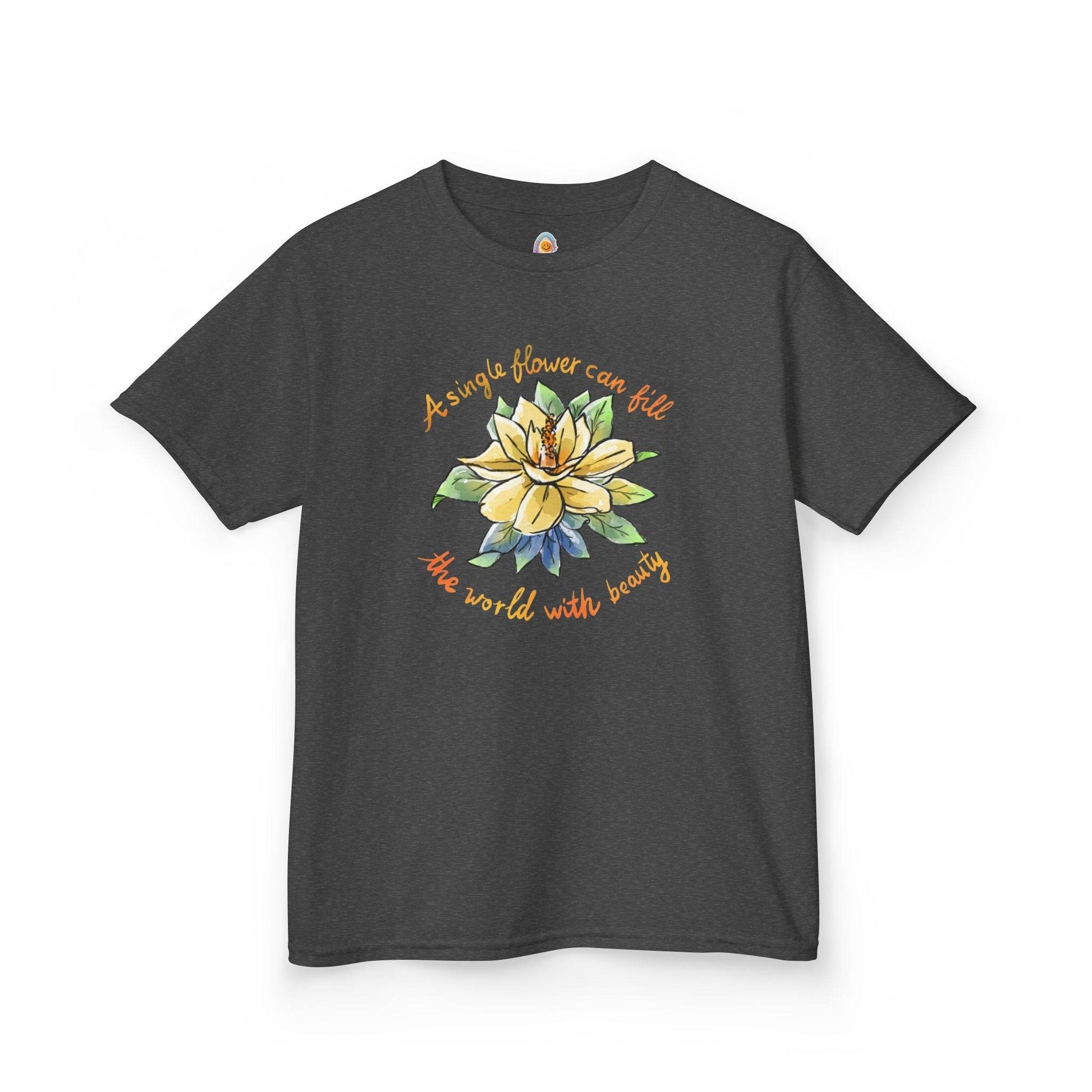 A SINGLE FLOWER CAN FILL THE WORLD WITH BEAUTY - KID'S SHIRT - Iona's World