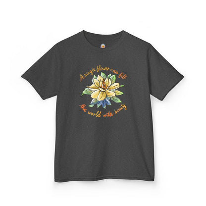 A SINGLE FLOWER CAN FILL THE WORLD WITH BEAUTY - KID'S SHIRT - Iona's World