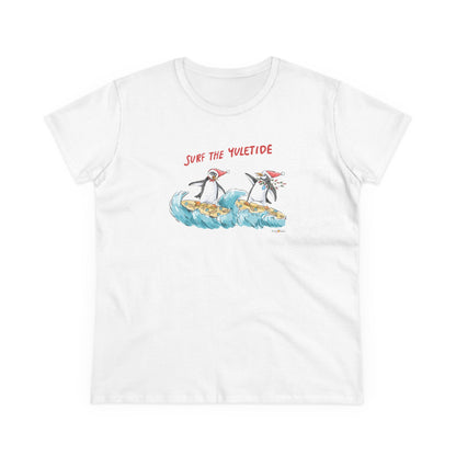 SURF THE YULETIDE - HOLIDAY WOMEN'S SHIRT