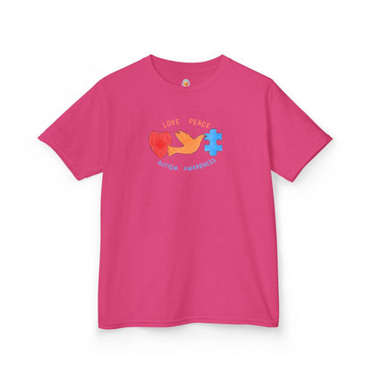 LOVE, PEACE, AUTISM AWARENESS - KID'S SHIRT - Iona's World
