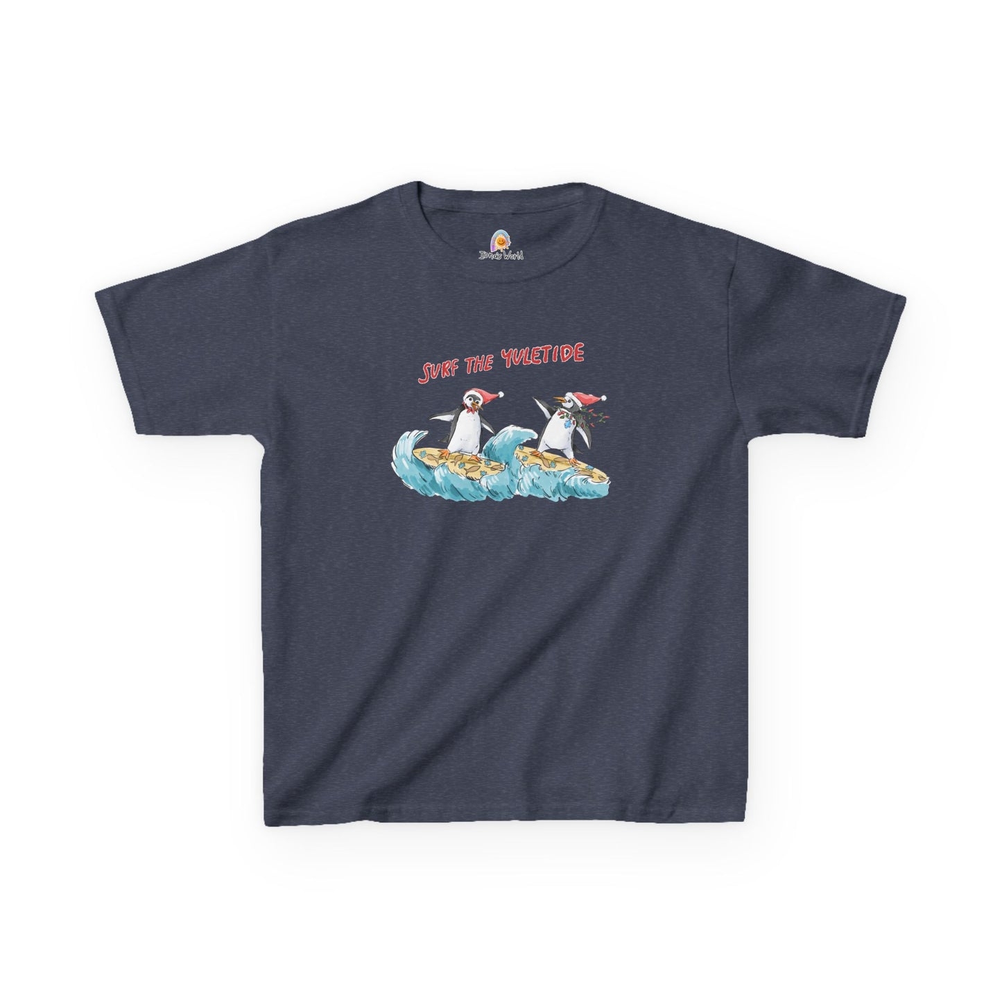 SURF THE YULETIDE - HOLIDAY KID'S SHIRT