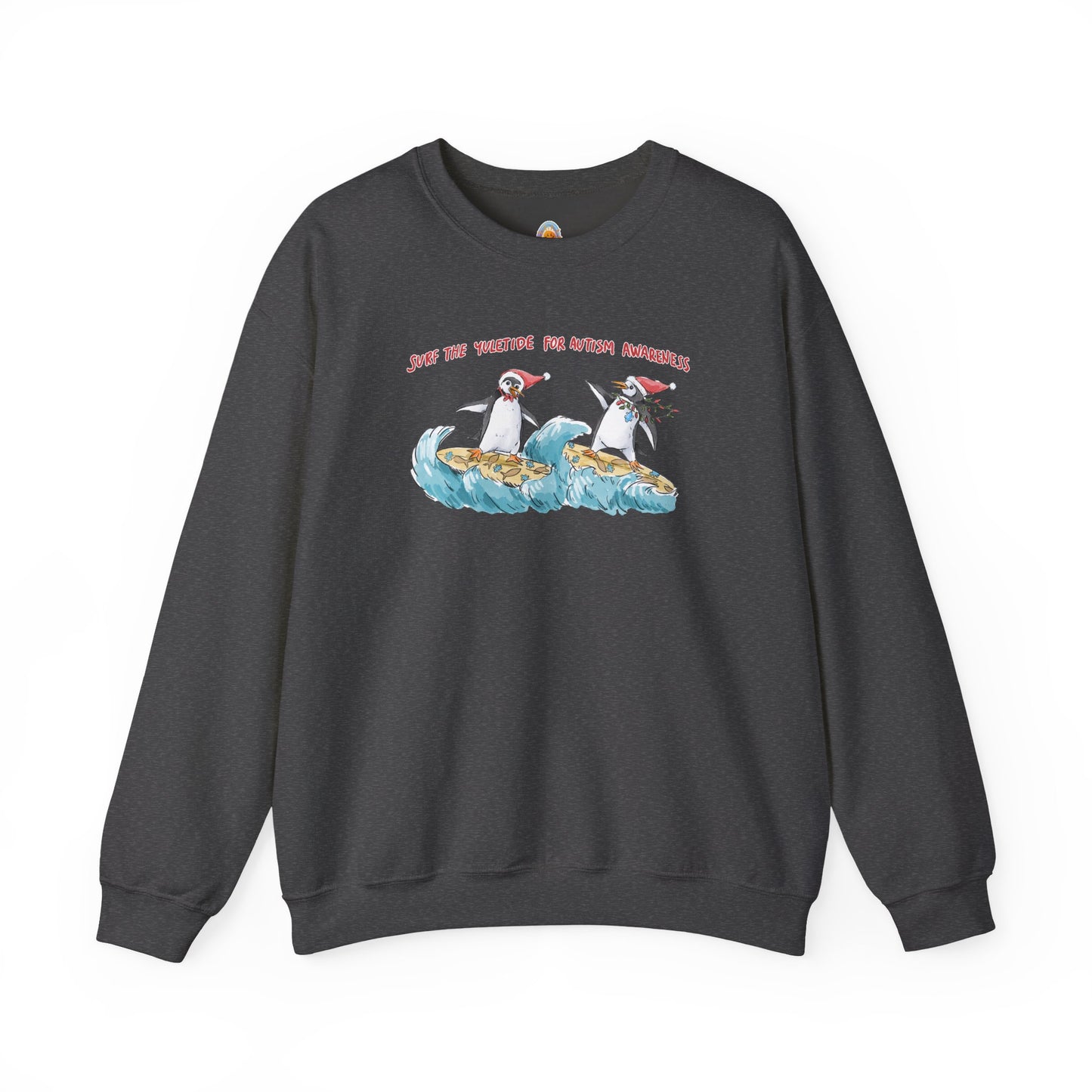 SURF THE YULETIDE FOR AUTISM AWARENESS - HOLIDAY SWEATSHIRT