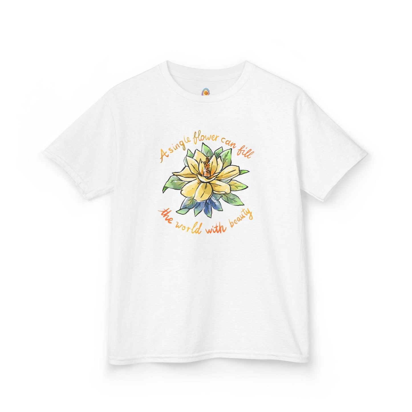 A SINGLE FLOWER CAN FILL THE WORLD WITH BEAUTY - KID'S SHIRT - Iona's World