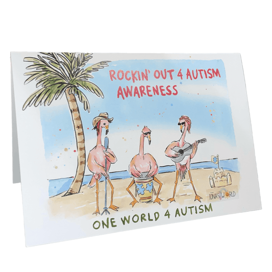 Rockin' Out 4 Autism Awareness - Greeting Card - Iona's World